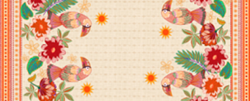 Tecido Estampado de Fio Flamê