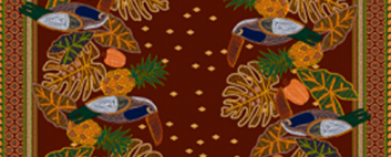 Tecido Estampado de Fio Flamê