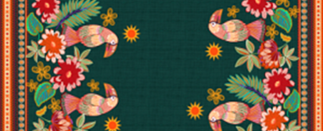 Tecido Estampado de Fio Flamê