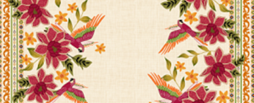 Tecido Estampado de Fio Flamê