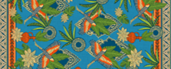 Tecido Estampado de Fio Flamê