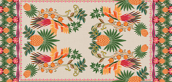 Tecido Estampado de Fio Flamê