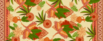 Tecido Estampado de Fio Flamê