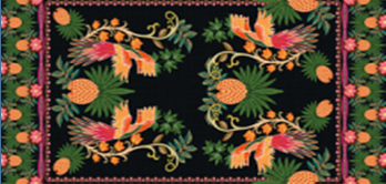 Tecido Estampado de Fio Flamê