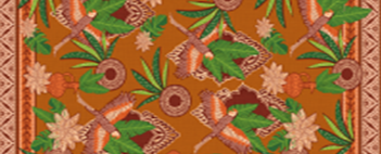 Tecido Estampado de Fio Flamê