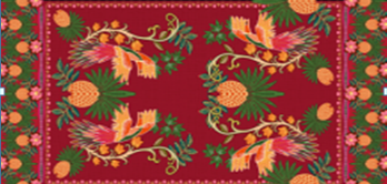 Tecido Estampado de Fio Flamê