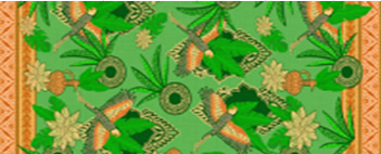 Tecido Estampado de Fio Flamê