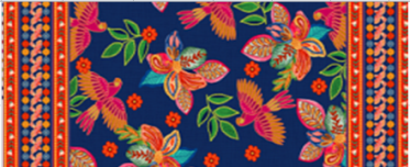 Tecido Crepe Estampado Tipo Casca de Árvore