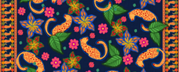 Tecido Estampado de Fio Flamê