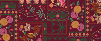 Tecido Estampado de Fio Flamê