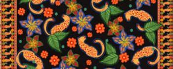 Tecido Estampado de Fio Flamê