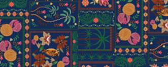 Tecido Estampado de Fio Flamê