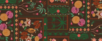 Tecido Estampado de Fio Flamê