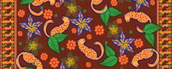 Tecido Estampado de Fio Flamê