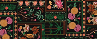 Tecido Estampado de Fio Flamê